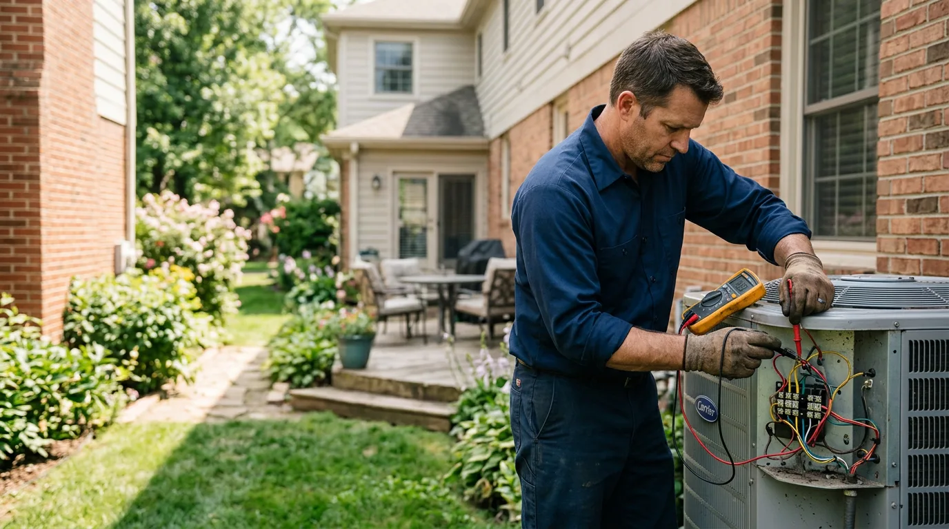 HVAC technician working near Rehrersburg, PA